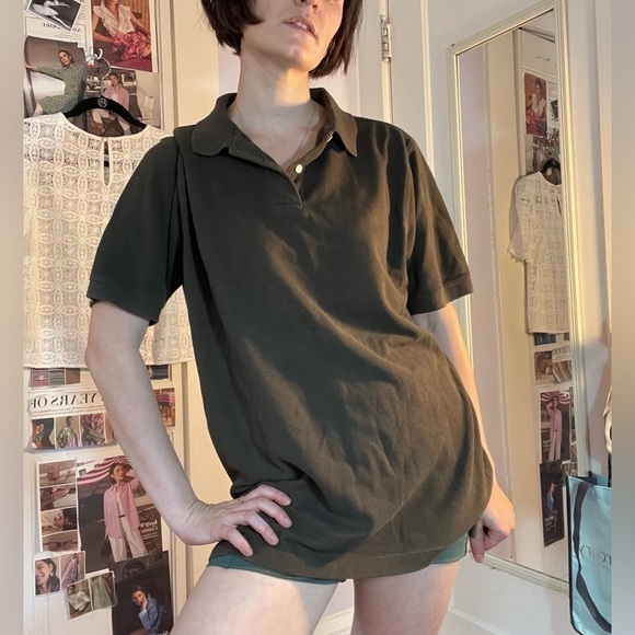 VINTAGE Men’s Banana Republic Olive Green Polo Size M - Picture 9 of 9